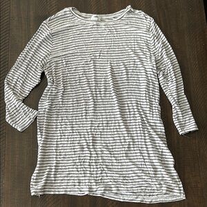 Old Navy Striped Black and Light Gray  Women's Top XL